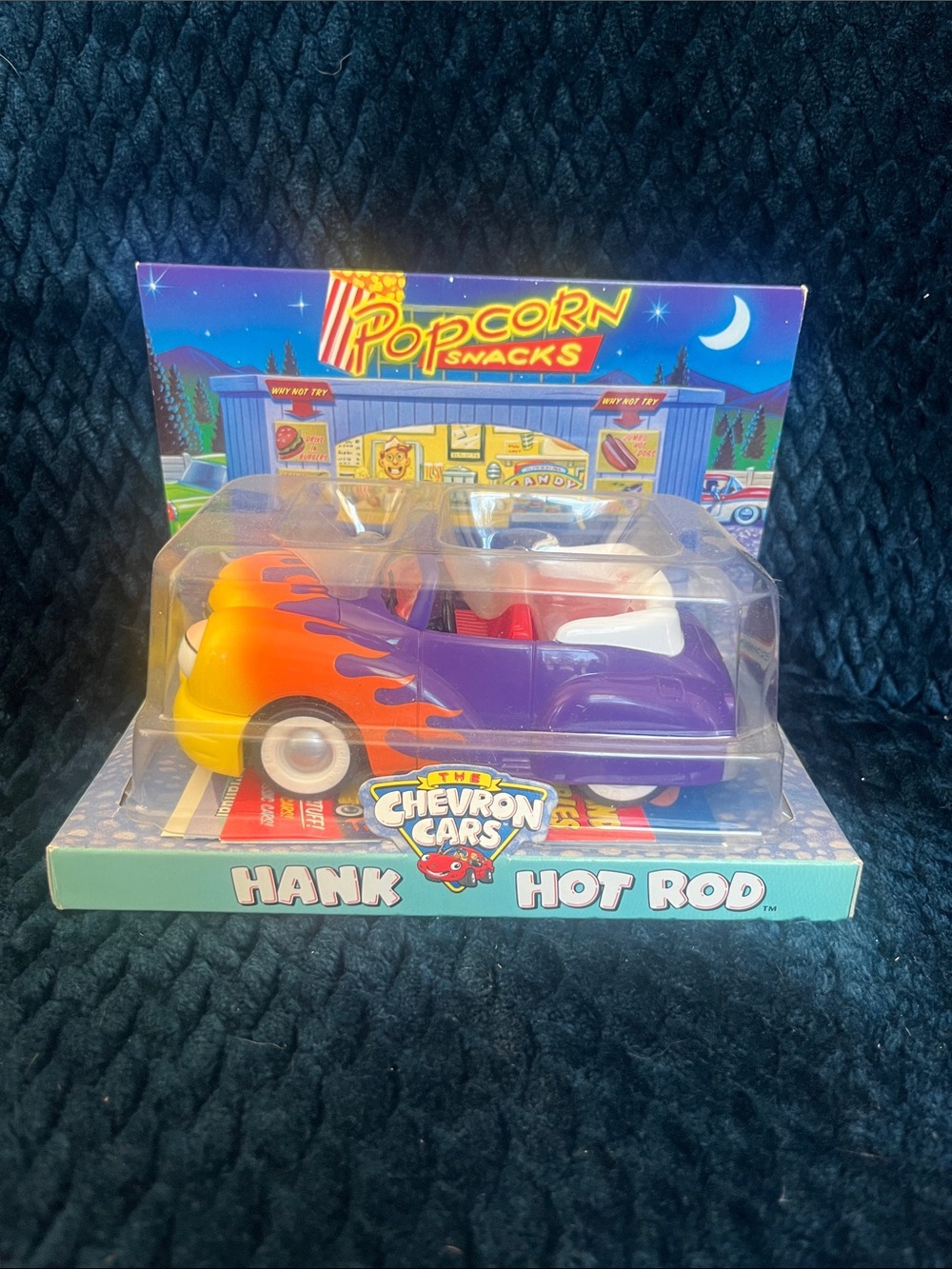 Chevron Cars Hank Hot Rod Purple and Orange Kids Toy Car